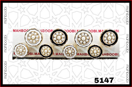 دکمه 2 سایز طرح مرواریدی مدل مجلسی کد 5147 بسته200 عددی