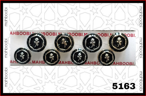 دکمه 2 سایز طرح گل مدل کتی پلی استر کد 5163 بسته 192 عددی