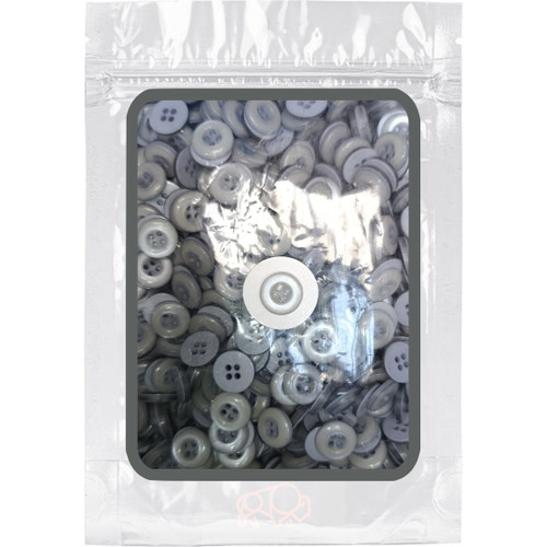 دکمه طوسی روشن 1000 عددی پیراهتی 1 سانت سایز 20