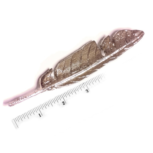 دکمه فلزی طرح پر