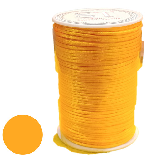 نخ قیطانی ماکارنی رنگ زرد